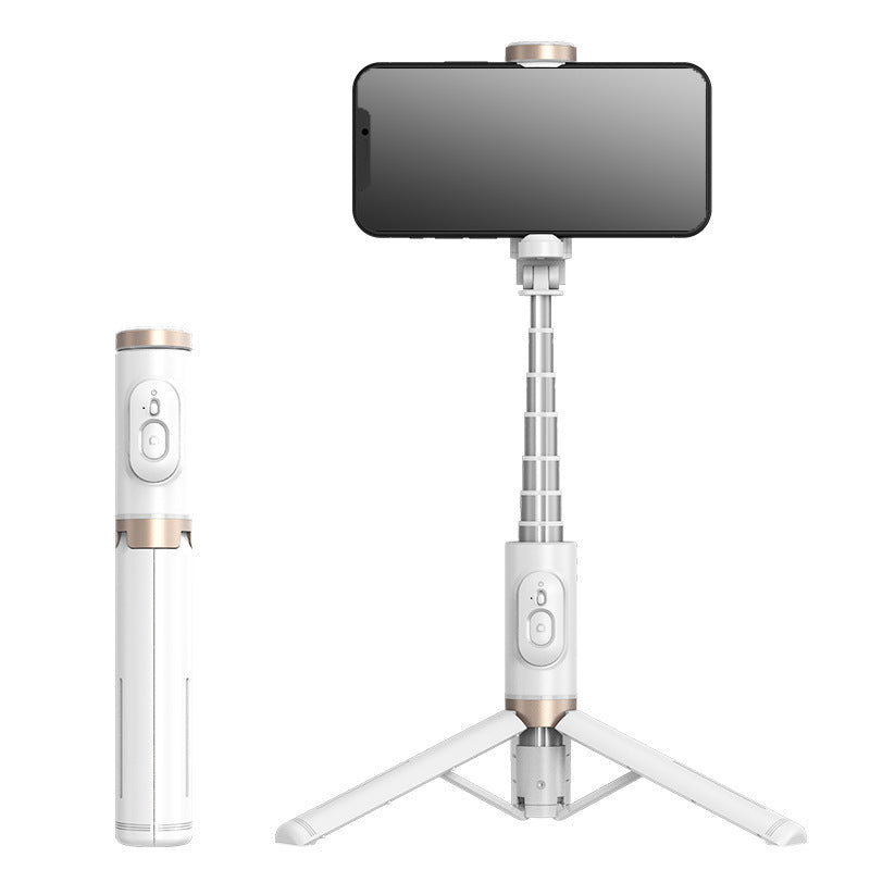 Perche à Selfie Bluetooth 3 en 1 avec Trépied Caché et Lumière LED Rotative