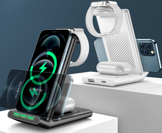Chargeur Sans Fil Vertical 15W - iPhone, Airpods & Apple Watch
