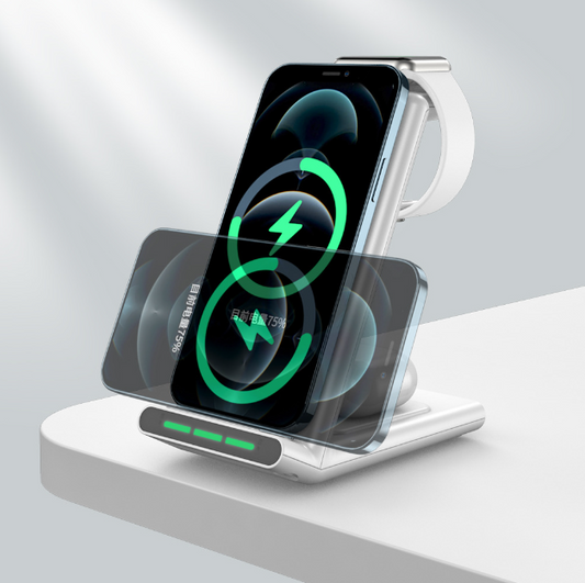 Chargeur Sans Fil Vertical 15W - iPhone, Airpods & Apple Watch