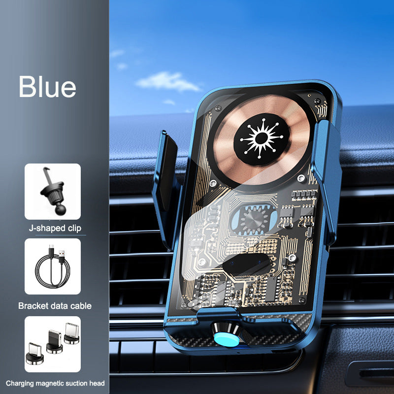 Support voiture magnétique avec chargeur sans fil