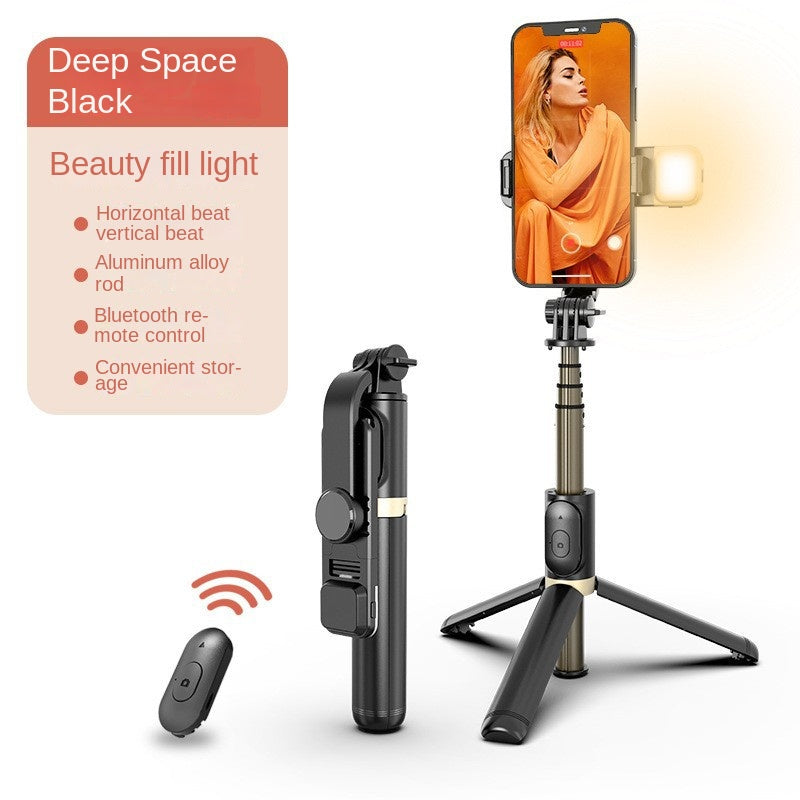 Perche Selfie Bluetooth avec Lumière LED - Trépied Intégré