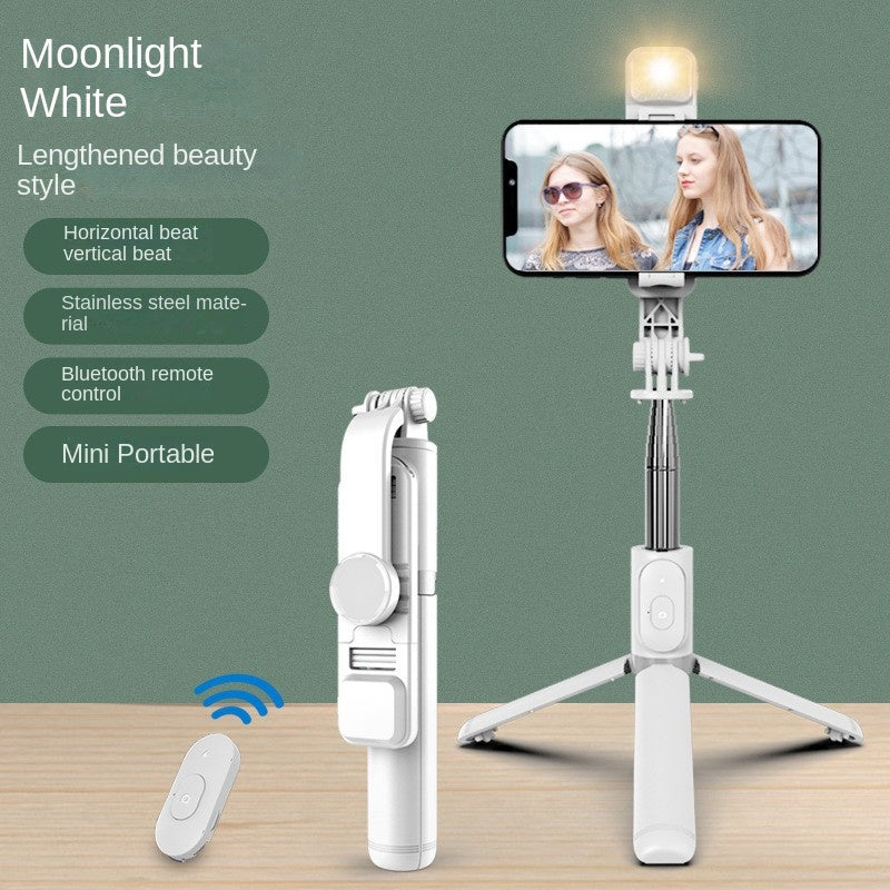 Perche Selfie Bluetooth avec Lumière LED - Trépied Intégré