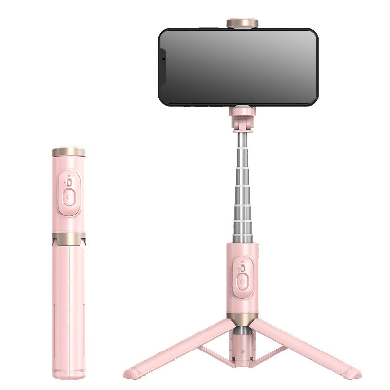 Perche à Selfie Bluetooth 3 en 1 avec Trépied Caché et Lumière LED Rotative
