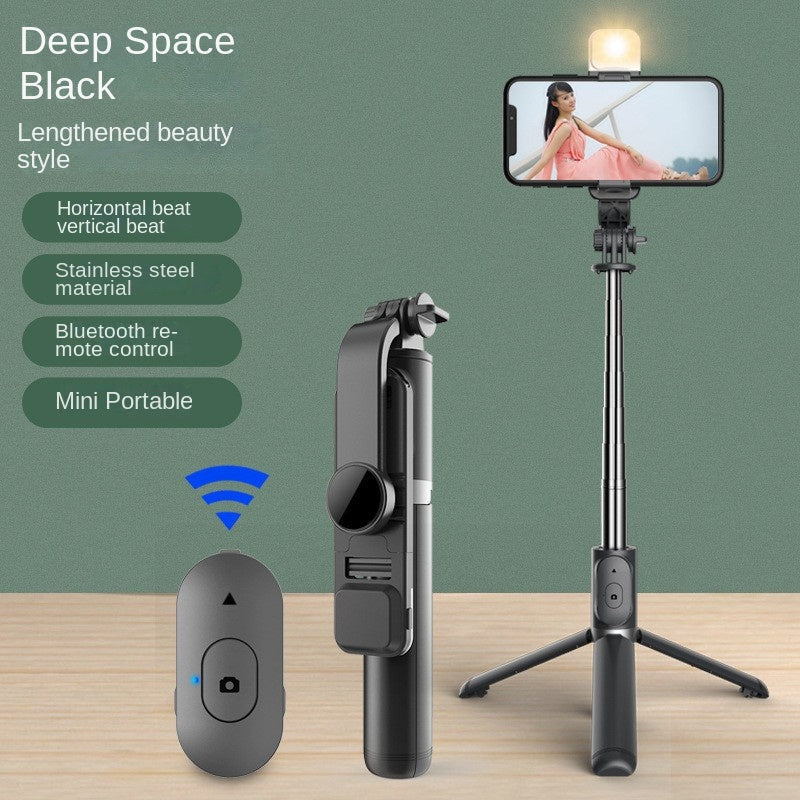Perche Selfie Bluetooth avec Lumière LED - Trépied Intégré