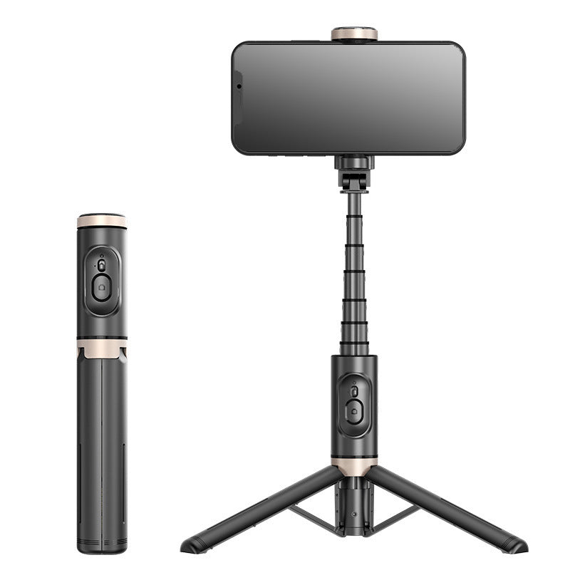 Perche à Selfie Bluetooth 3 en 1 avec Trépied Caché et Lumière LED Rotative